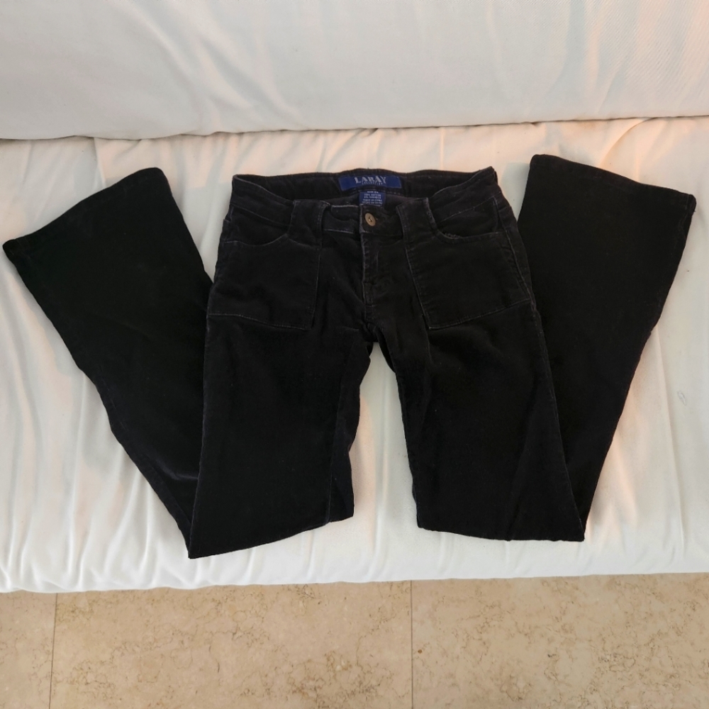 Super Low Rise Corduroy Flare Pants